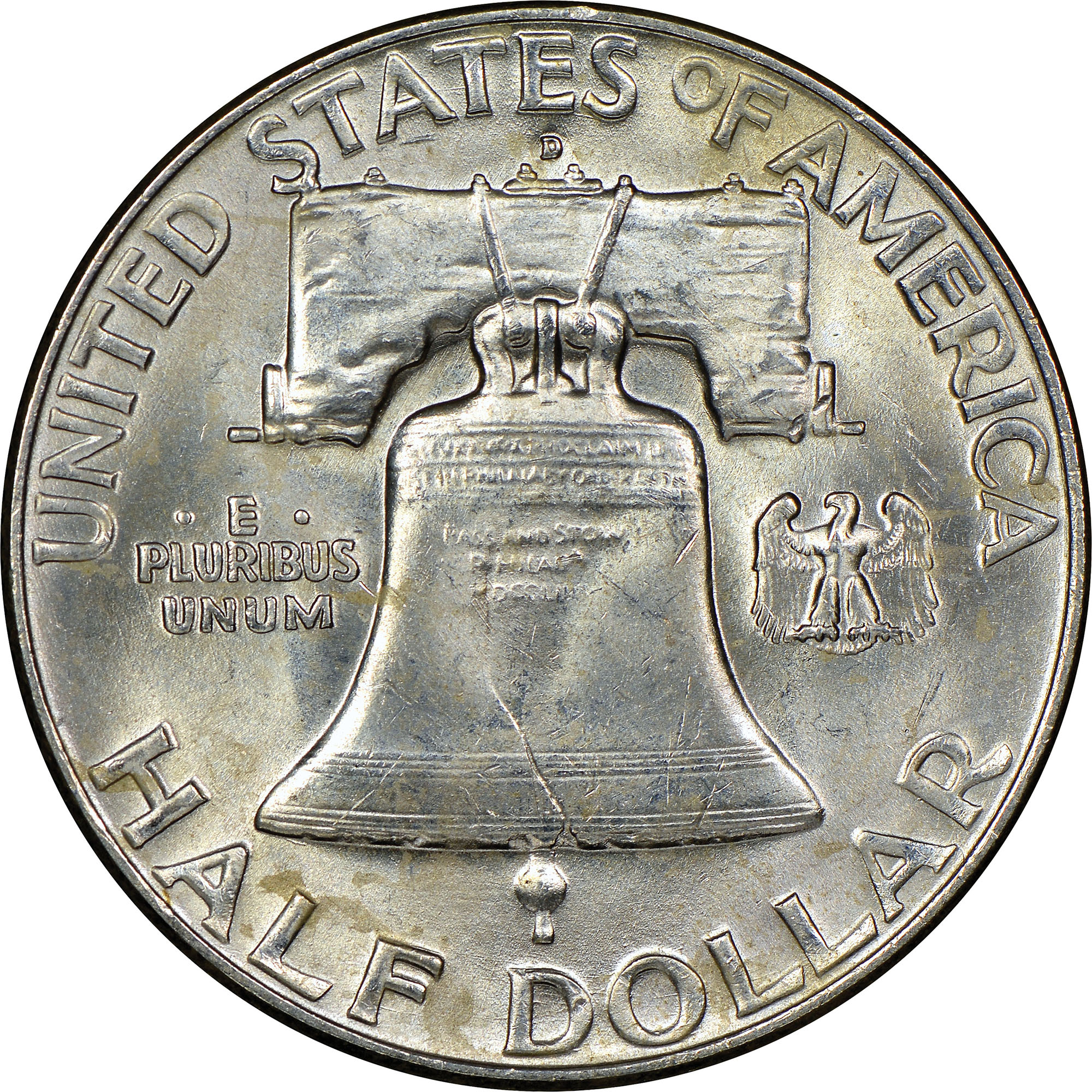1954-D Franklin Half Dollar Ben Franklin Silver Half Dollars