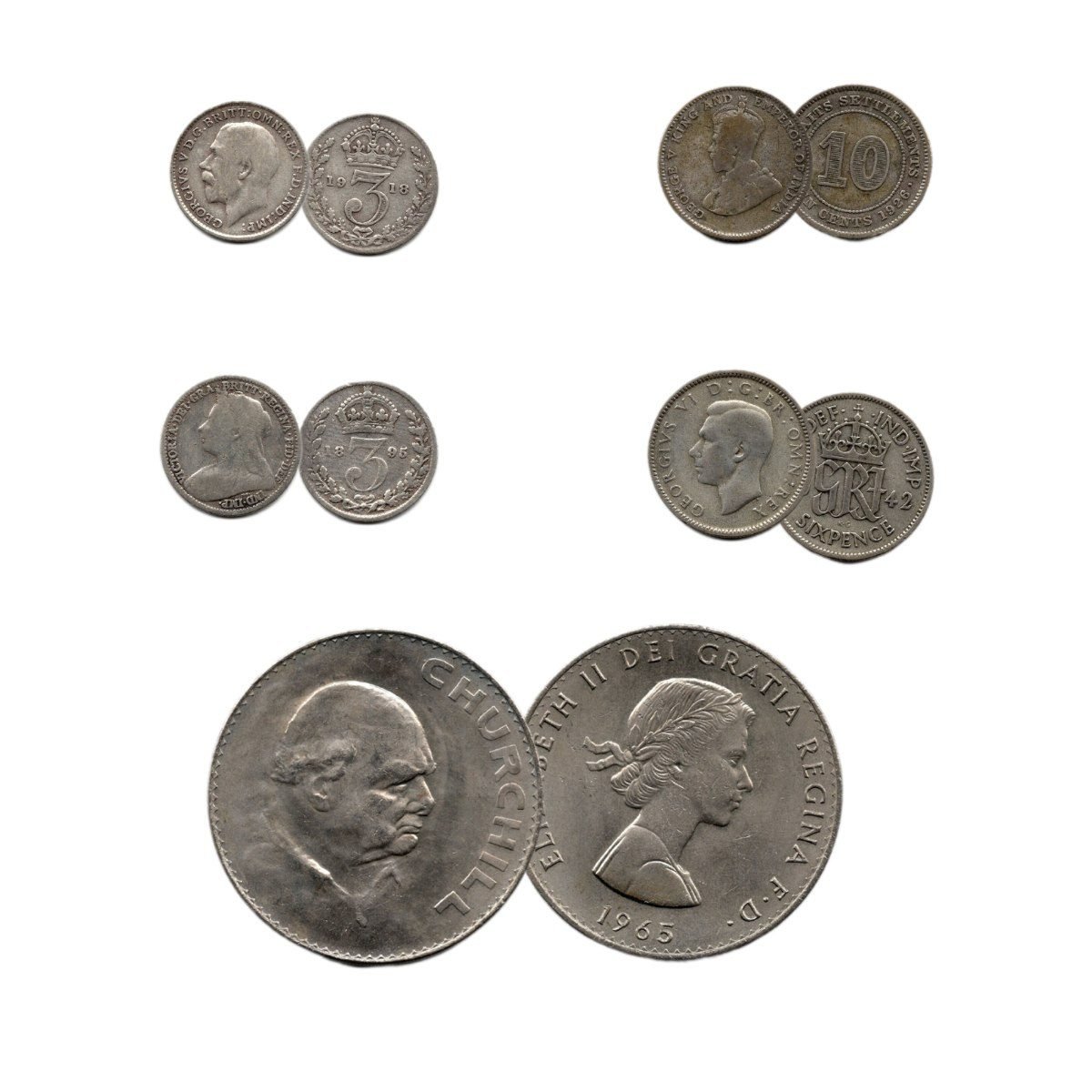 Winston Churchill: Five Coin Collection (Five-Coin Box)