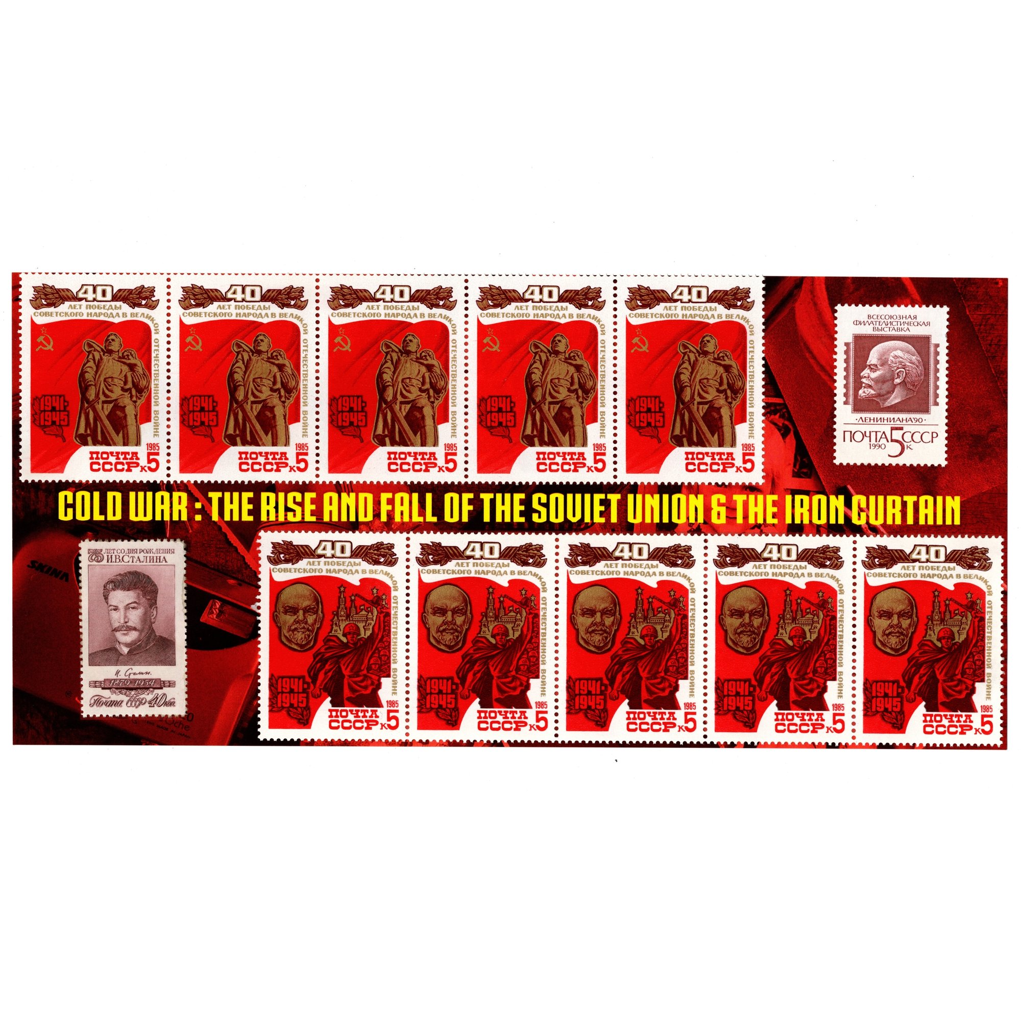 Cold War: The Rise & Fall of the Soviet Union and the Iron Curtain (10 Coin Box)