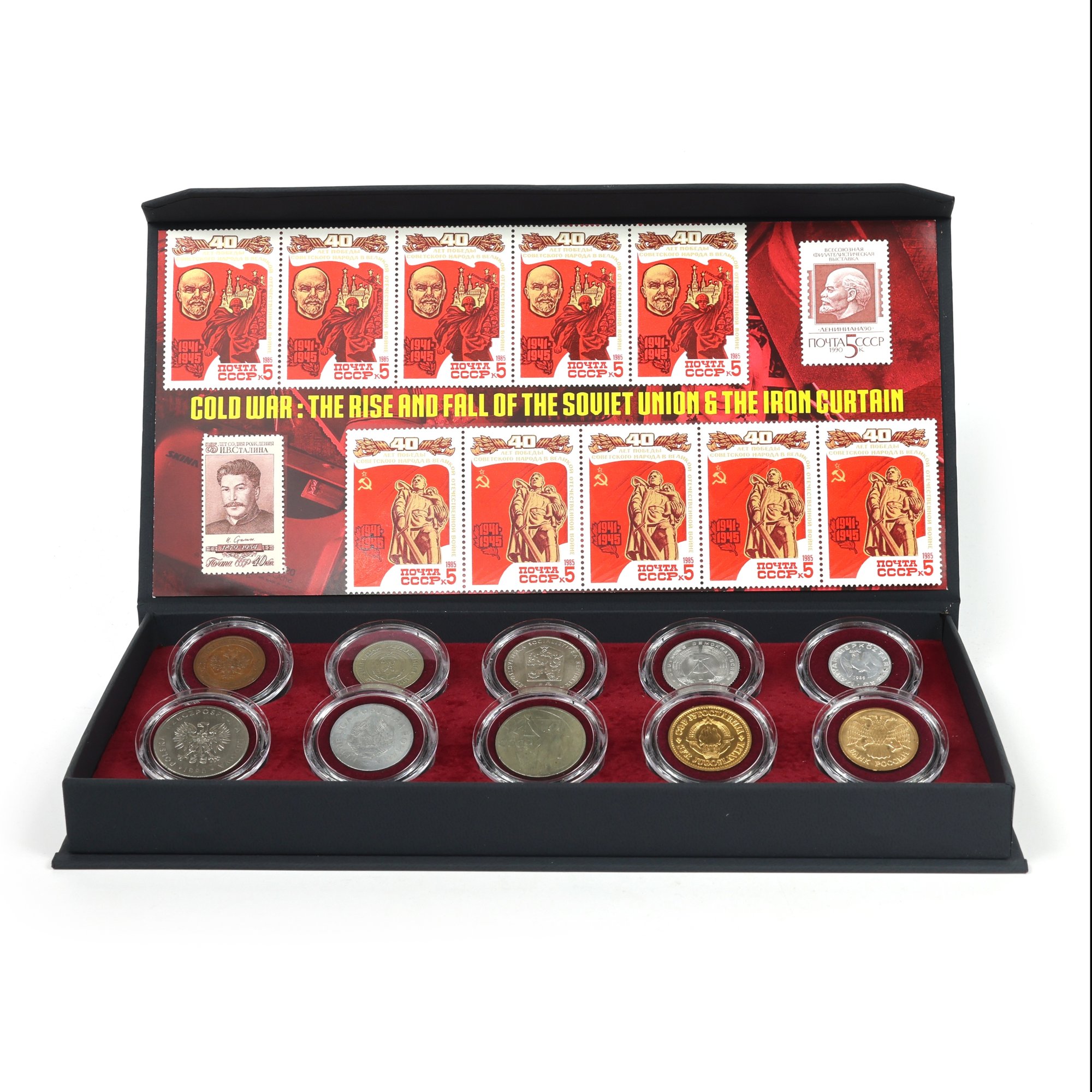 Cold War: The Rise & Fall of the Soviet Union and the Iron Curtain (10 Coin Box)