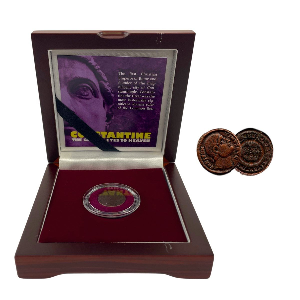 Constantine the Great: "Eyes to Heaven" Coin (One-Coin Box)