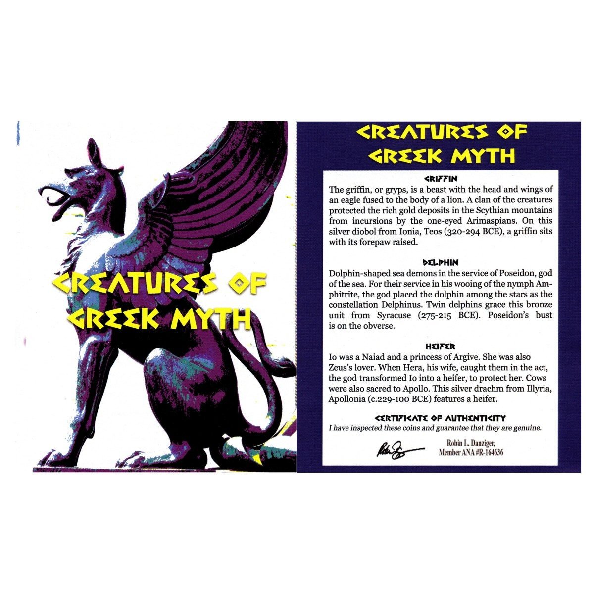Creatures of Greek Myth (Three-Coin Box)