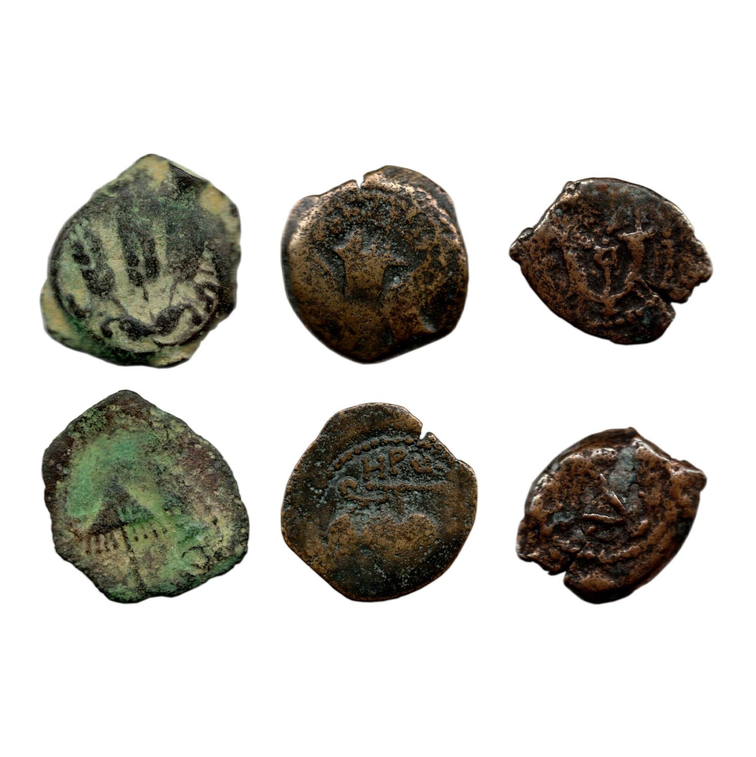 Herod Dynasty: Three Judaean Bronze Coins of the Biblical Holy Land (Three-Coin Box)