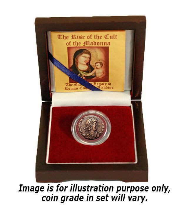 The Rise of the Cult of the Madonna: A Roman Bronze Coin (One-Coin Box)