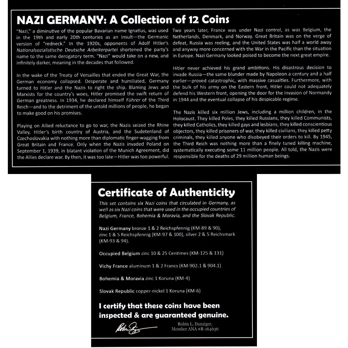 Nazi Germany: A Boxed Collection of 12 Coins (Twelve-Coin Boxed Set)