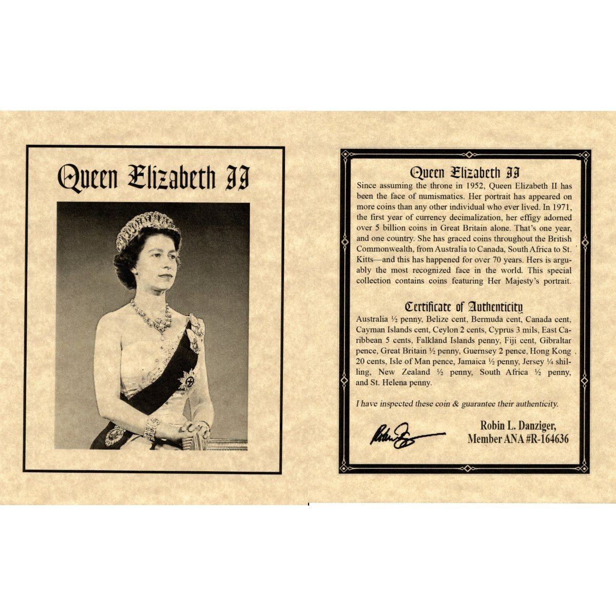 Queen Elizabeth II: A Collection of 20 Portrait Coins (Twenty-Coin Boxed Set)