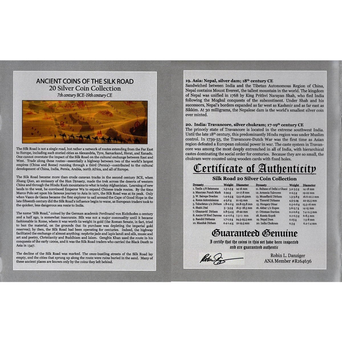 Ancient Coins of the Silk Road (Twenty-Coin Boxed Set)