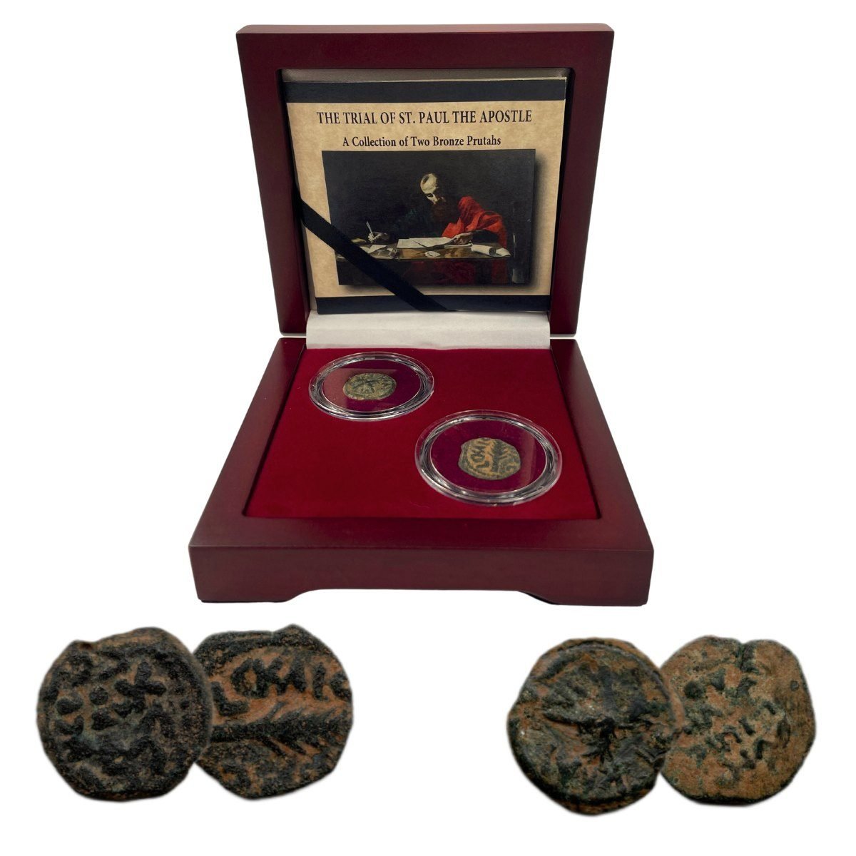 Trials of St. Paul: Box of 2 Ancient Bronze Coins (Two-Coin Box)