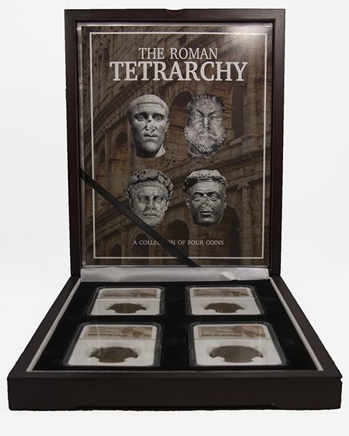 The Roman Tetrarchy: A Collection of Four NGC-Slabbed Coins (VF) (Four-Coin Box)