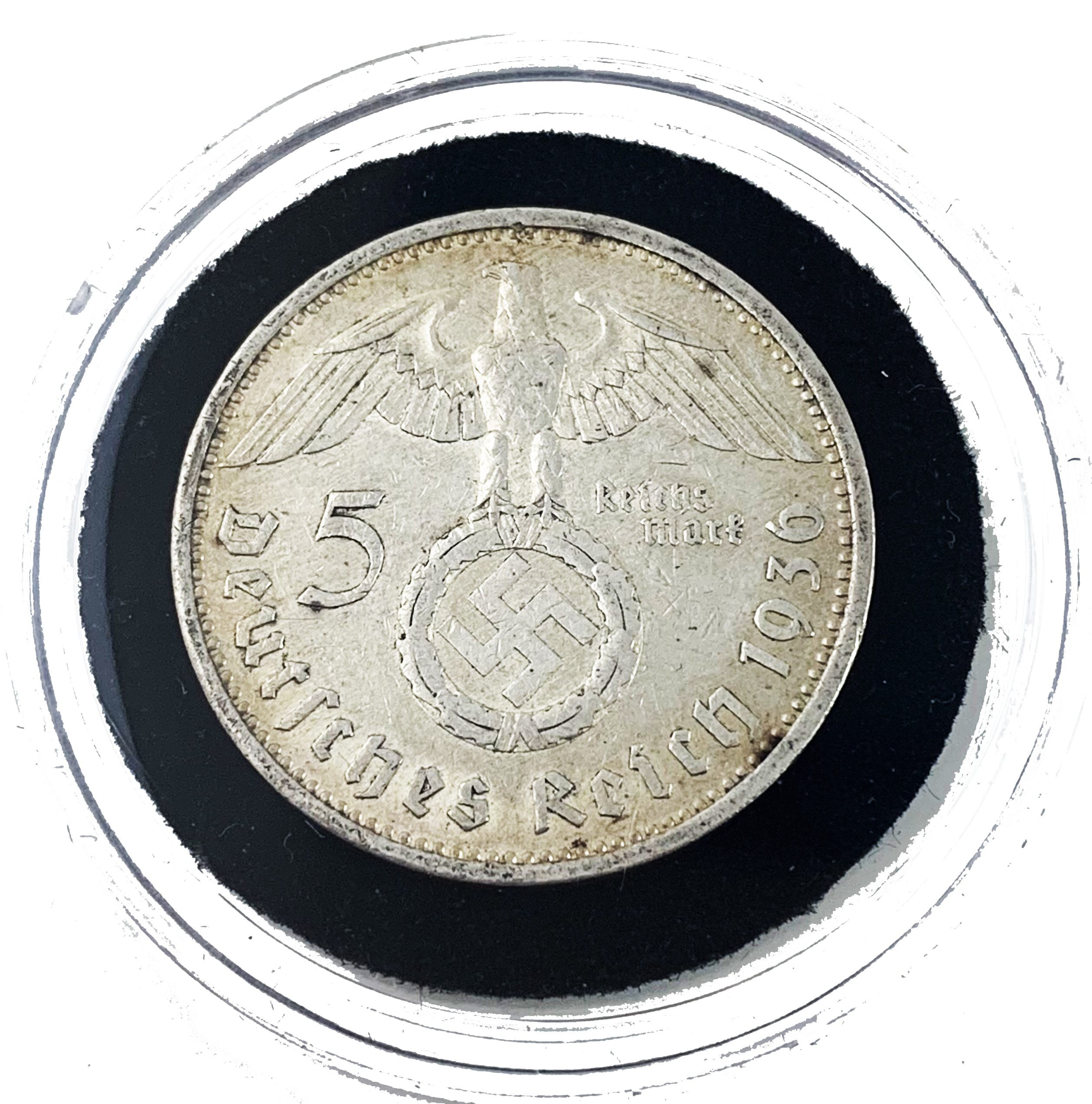 Adolph Hitler: Silver 5 Reichsmark Box (black box)