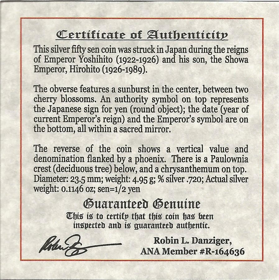 Imperial Japan: Box of Silver Japanese Coin (Black Box)