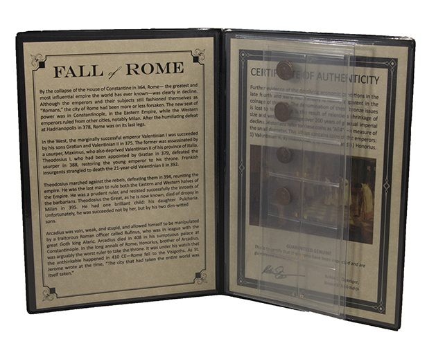 Fall of Rome: Four "AE4" Coins of the Late Roman Empire (Album)
