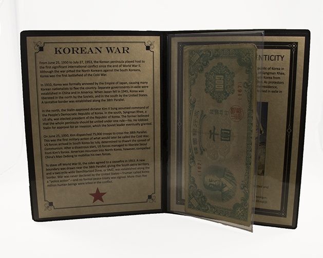 Korean War Banknote Album