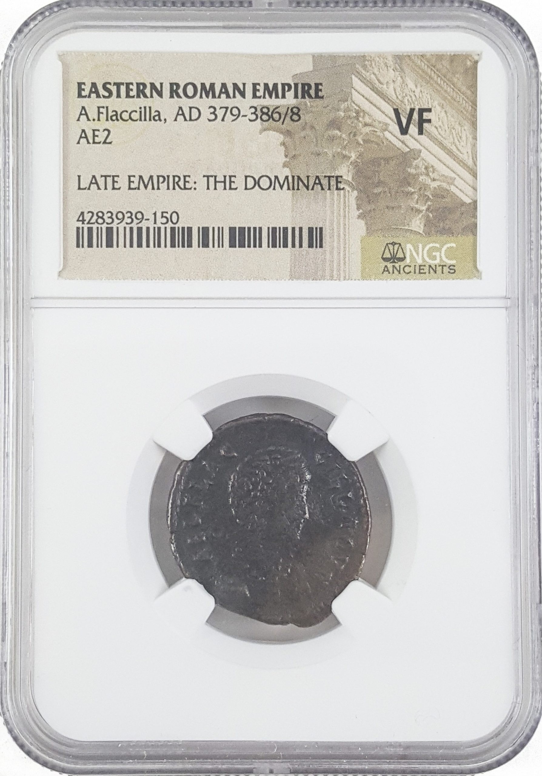 Roman AE2 of Aelia Flacilla (AD356-386) NGC