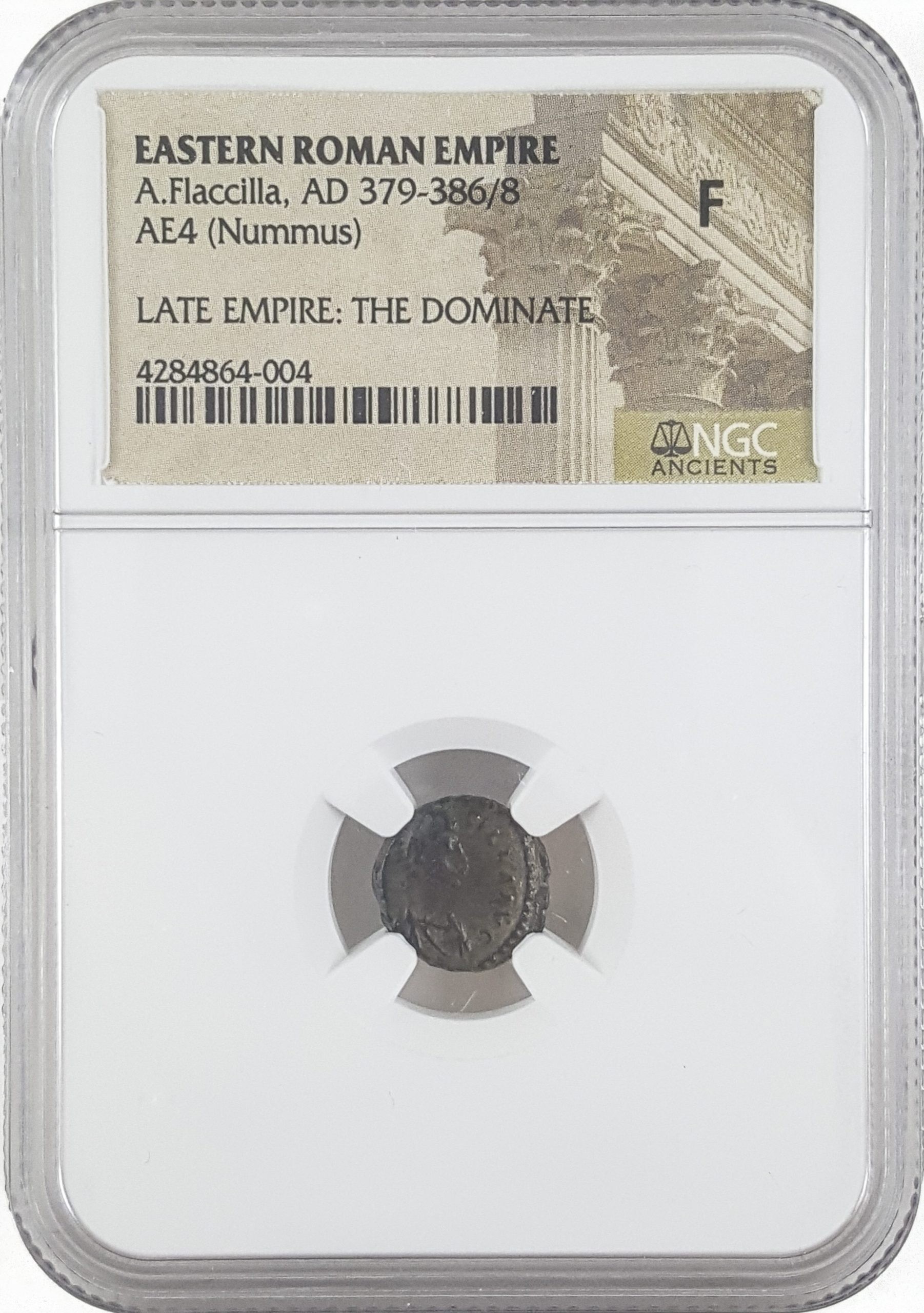 Roman AE4 of Aelia Flacilla (AD356-386) NGC