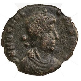Roman AE3 of Arcadius (AD383-408) NGC