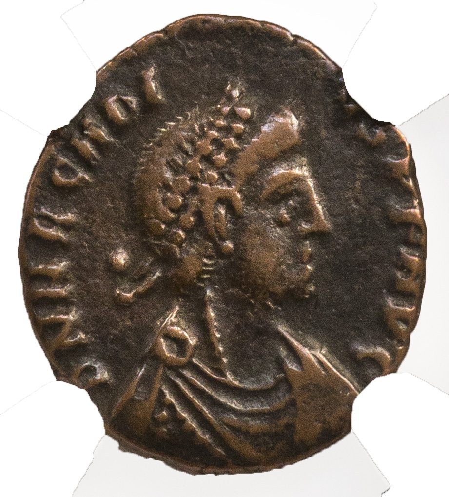 Roman AE3 of Arcadius (AD383-408) NGC