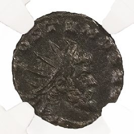 Roman AE of Aureolus NGC (AD268) Issued in the name of Postumus. Graded VG.(VG)