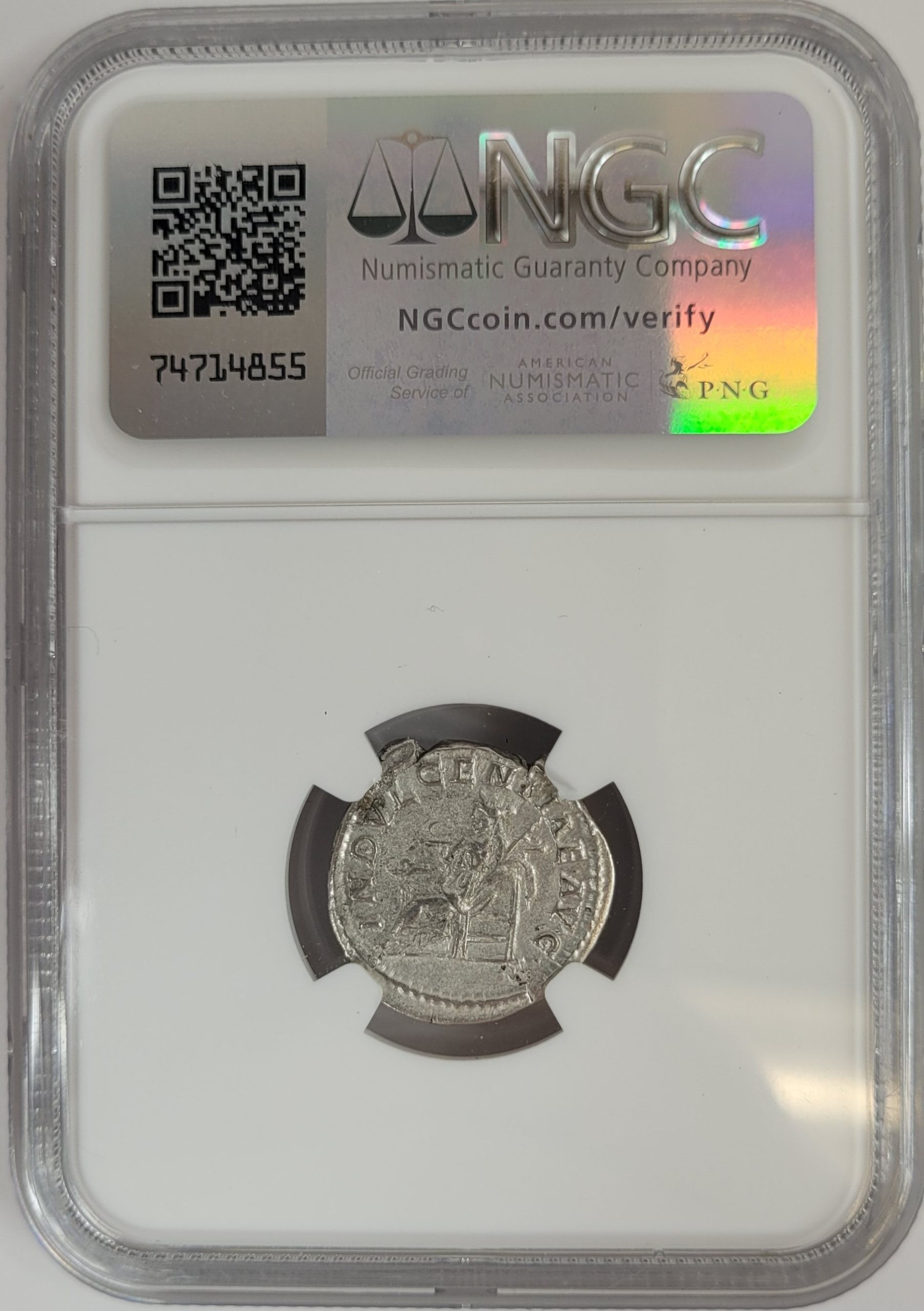 Roman Silver Denarius of Caracalla (AD 198-217) NGC