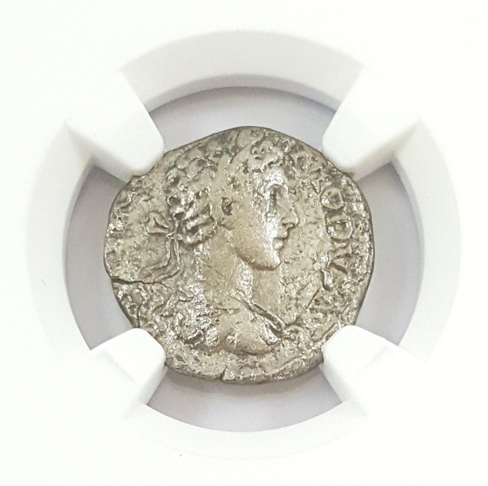 Roman Silver Denarius of Commodus (AD 177-192) NGC
