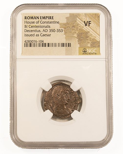 Roman bronze of Magnus Decentius (350-353) NGC