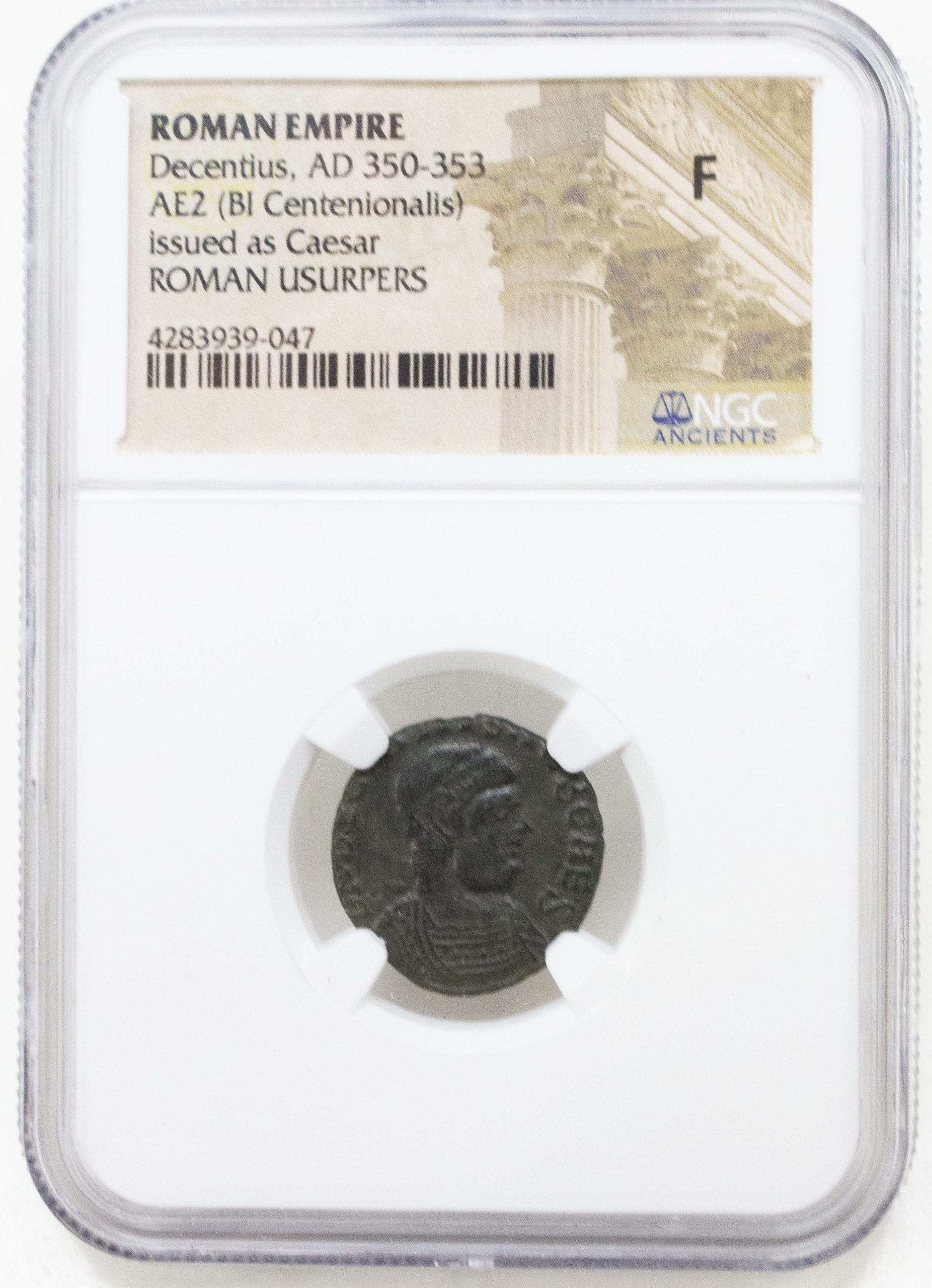 Roman bronze of Magnus Decentius (350-353) NGC