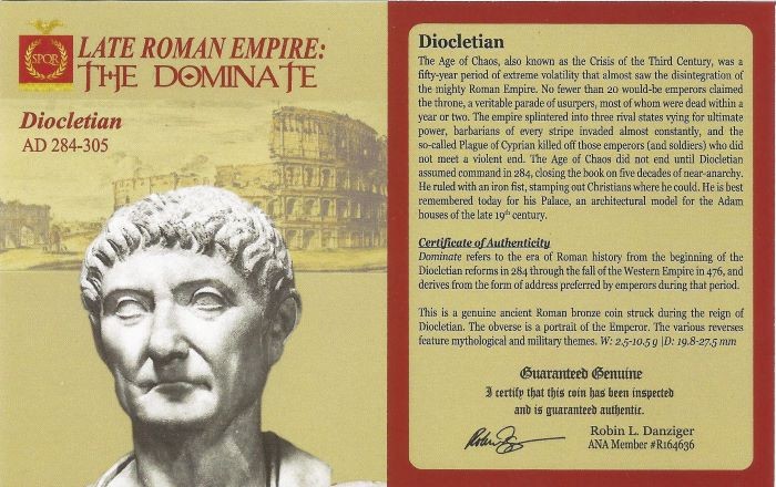 Roman AE of Diocletian (AD284-305) NGC