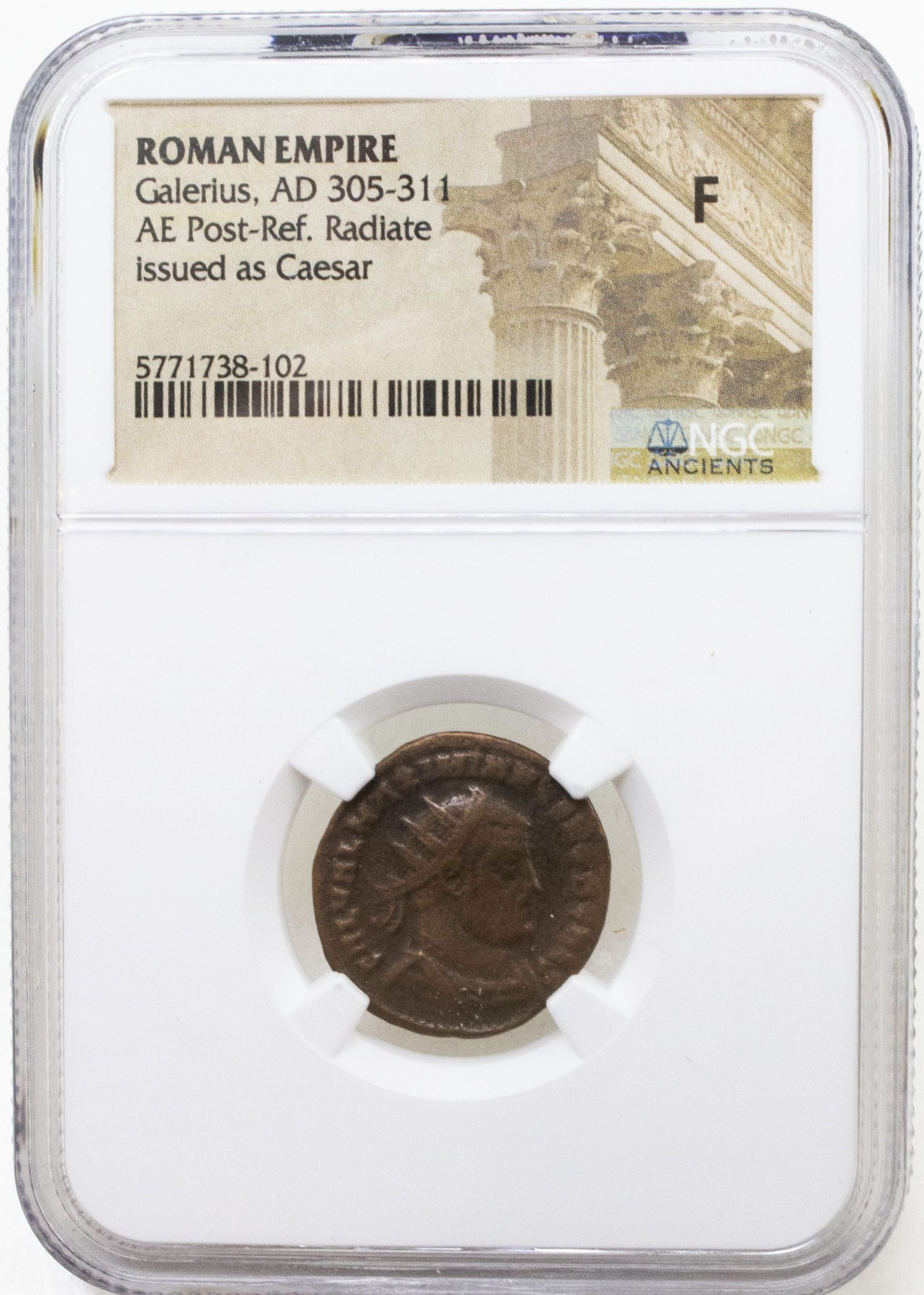 Roman AE of Galerius (AD293-311) NGC