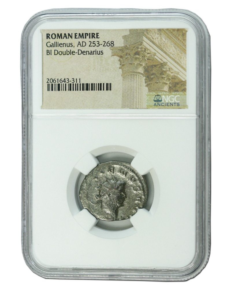 Roman Silver Antoninianus of Gallienus (AD 253-268) NGC