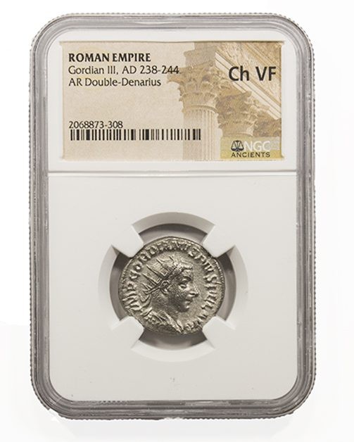 Roman Silver Antoninianus of Gordian III (AD 238-244) NGC