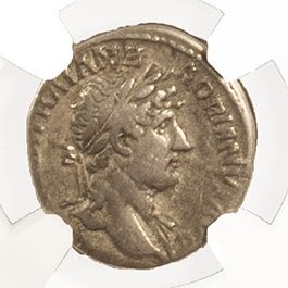 Roman Silver Denarius of Hadrian (AD 117-138) NGC