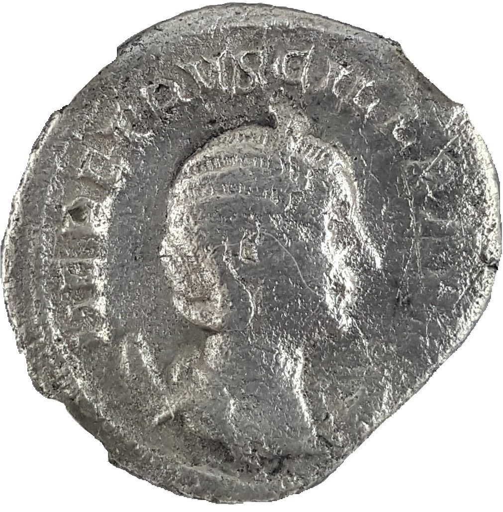 Herennia Etruscilla (249-251 CE), Roman Silver Denarius NGC