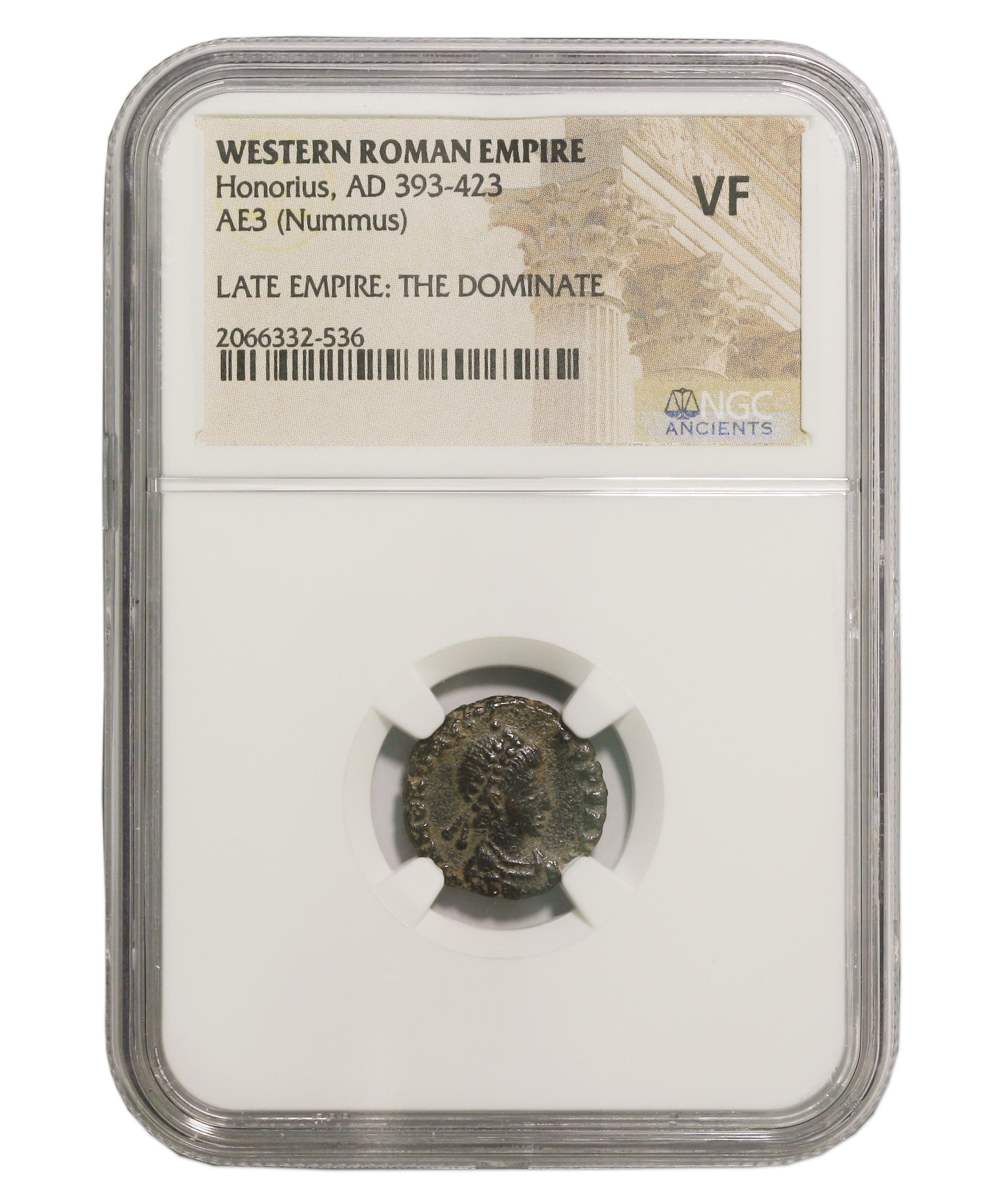 Roman AE of Honorius (AD393-423) NGC