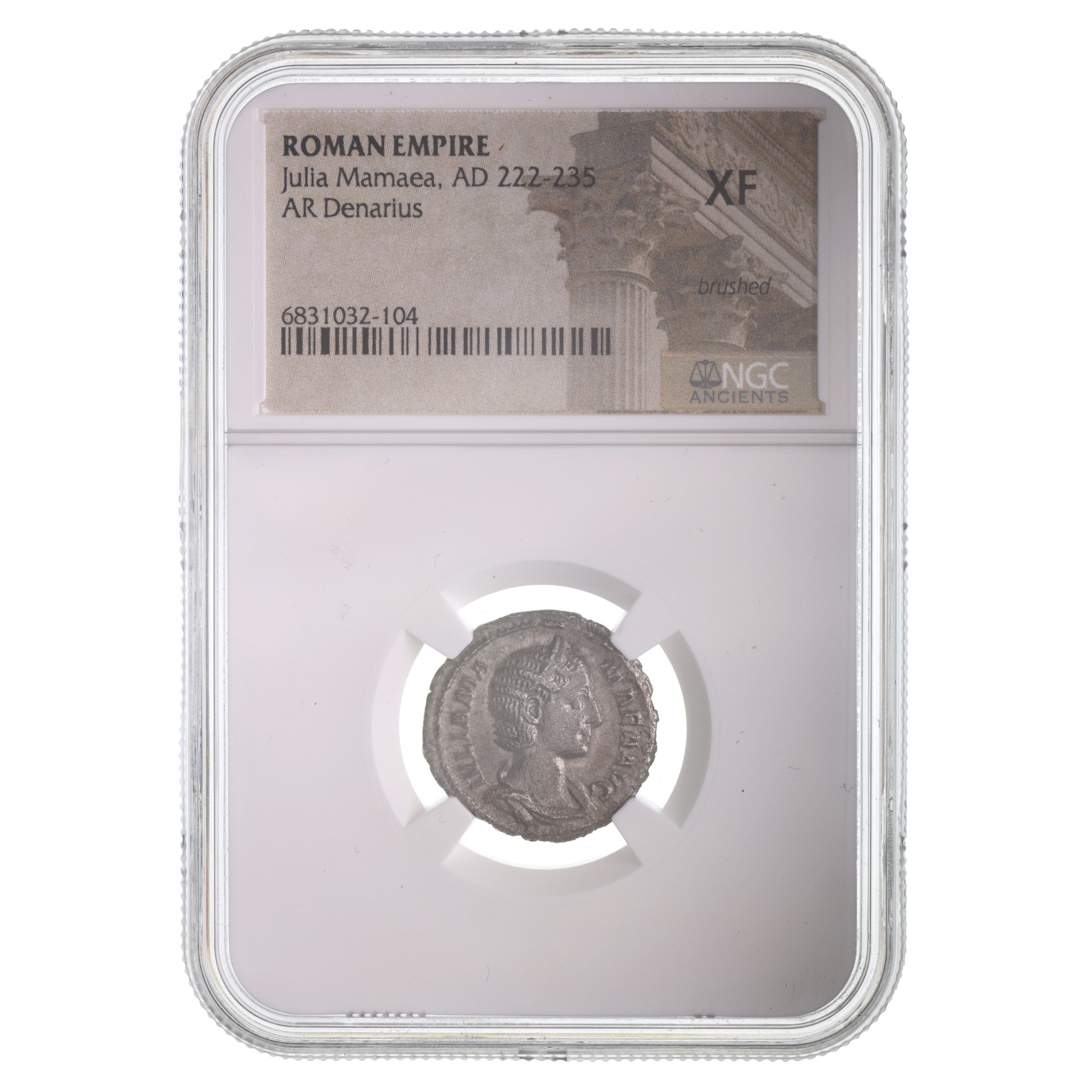 Roman Empire, Julia Mamaea (died 235 CE), Denarius NGC