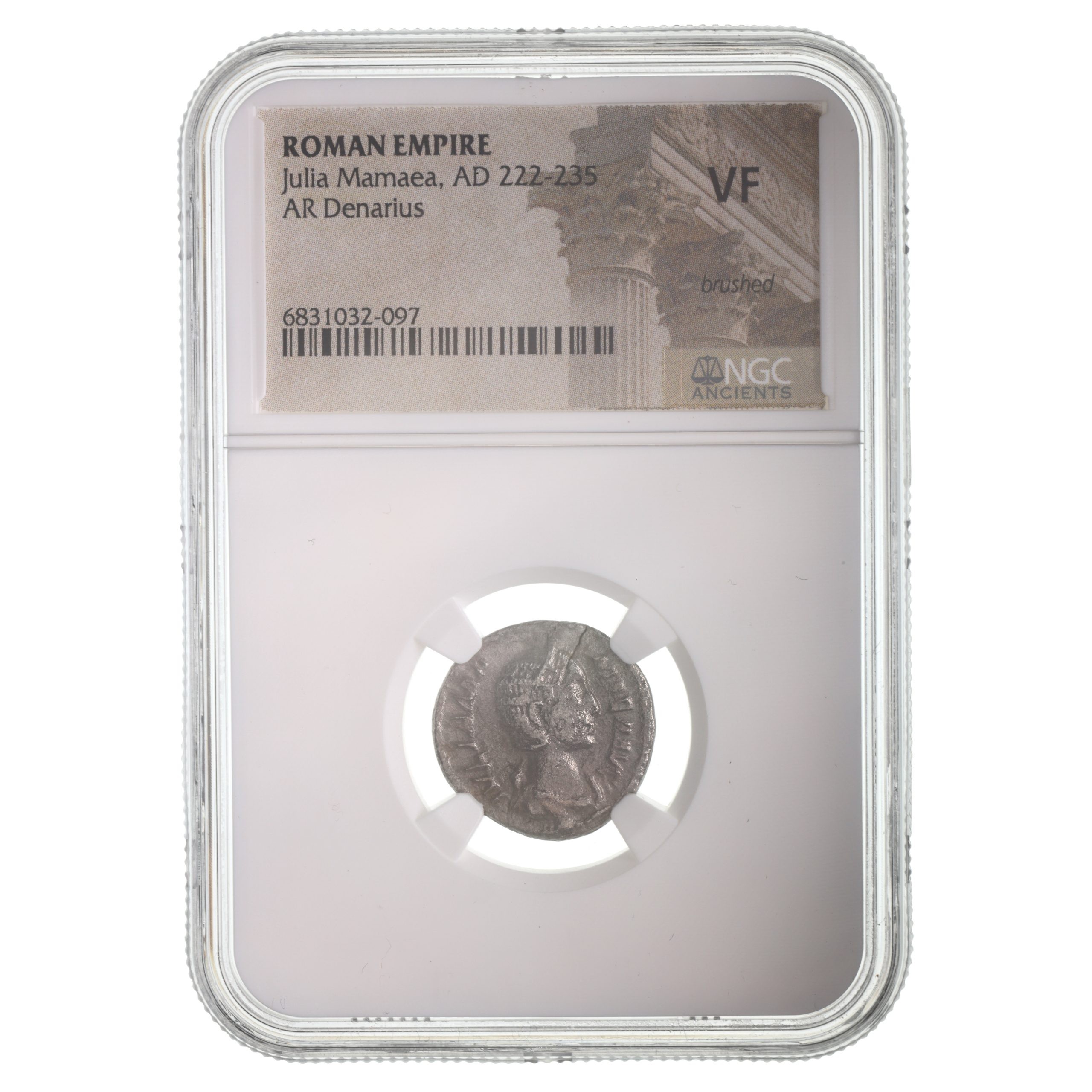 Roman Empire, Julia Mamaea (died 235 CE), Denarius NGC