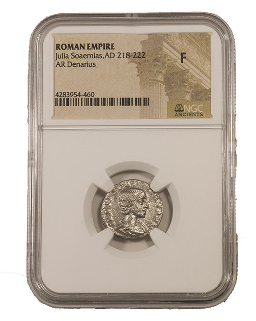 Julia Soaemias Antoninianus NGC Certified Slab(F)