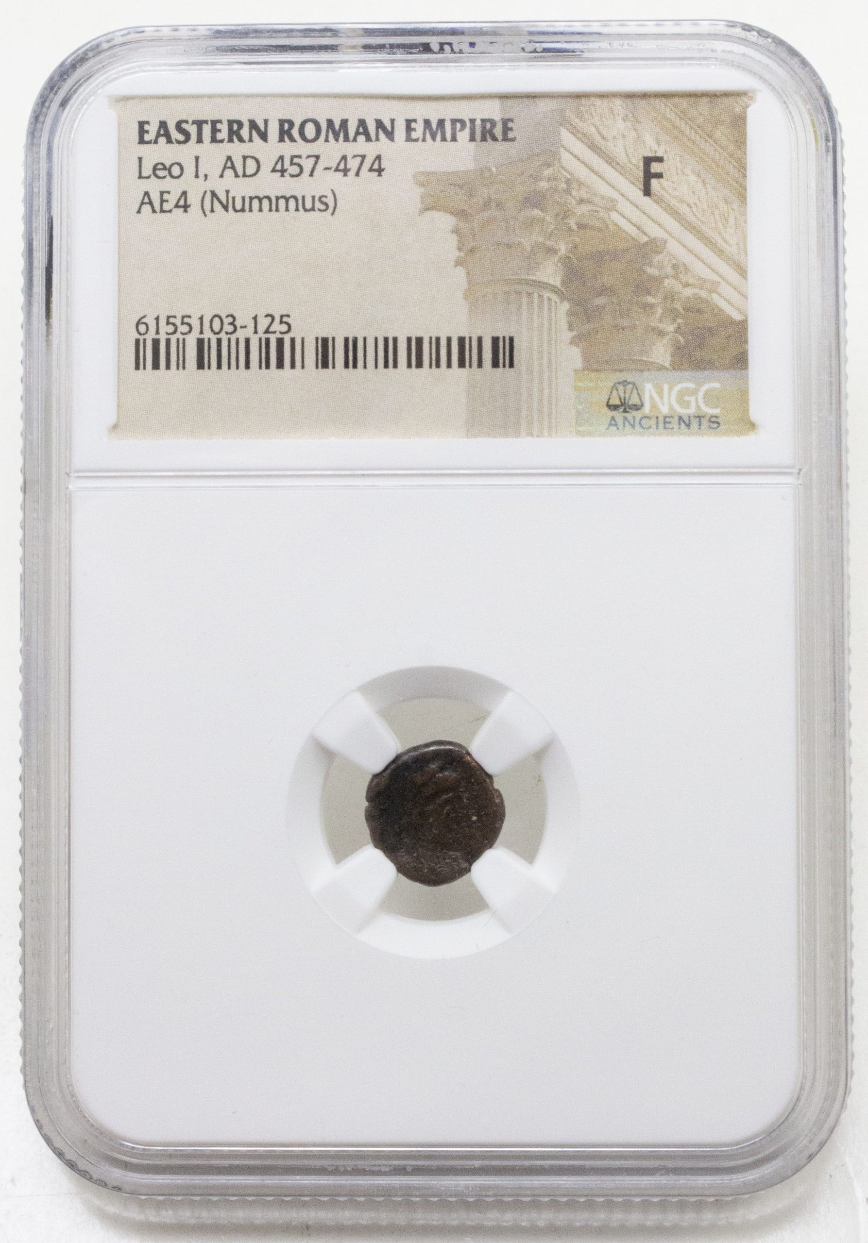Roman Bronze AE4 of Leo I NGC