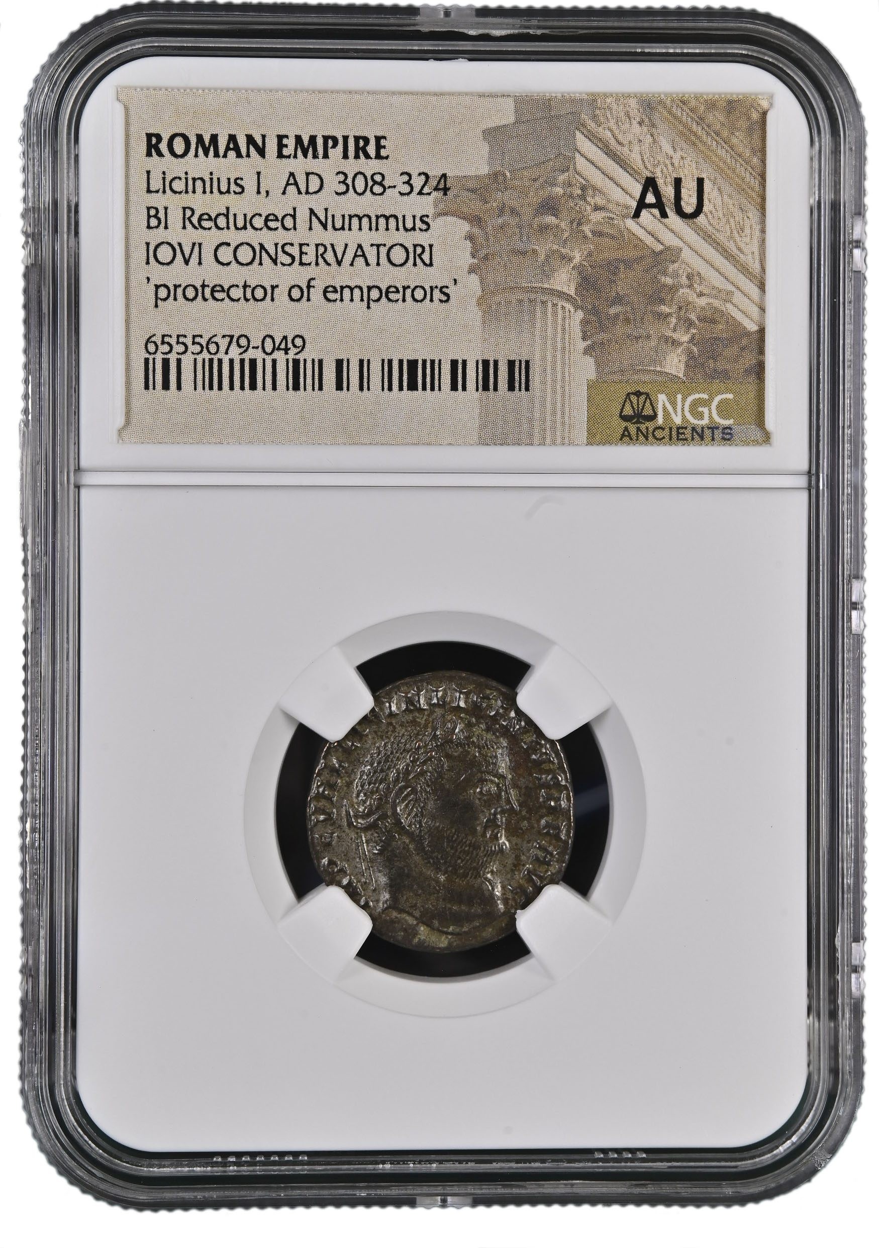 Roman AE of Licinius 1st (AD 308-324) Jovi Conservatori NGC
