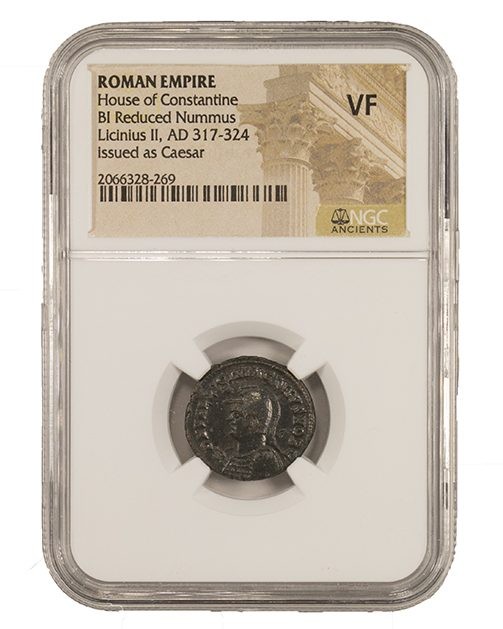 Roman AE of Licinius II (AD 317-324) NGC