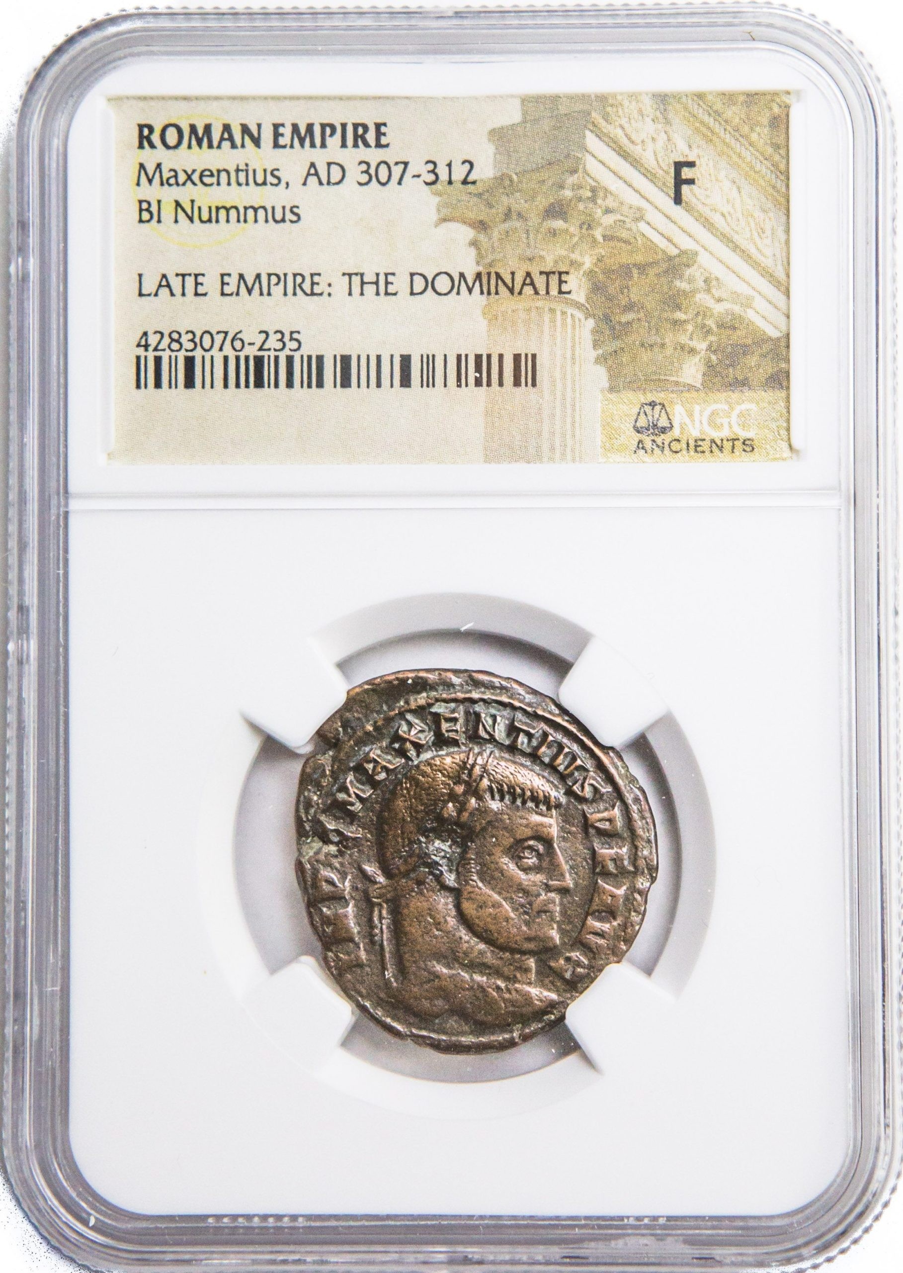 Roman AE of Maxentius (AD 306-312) NGC