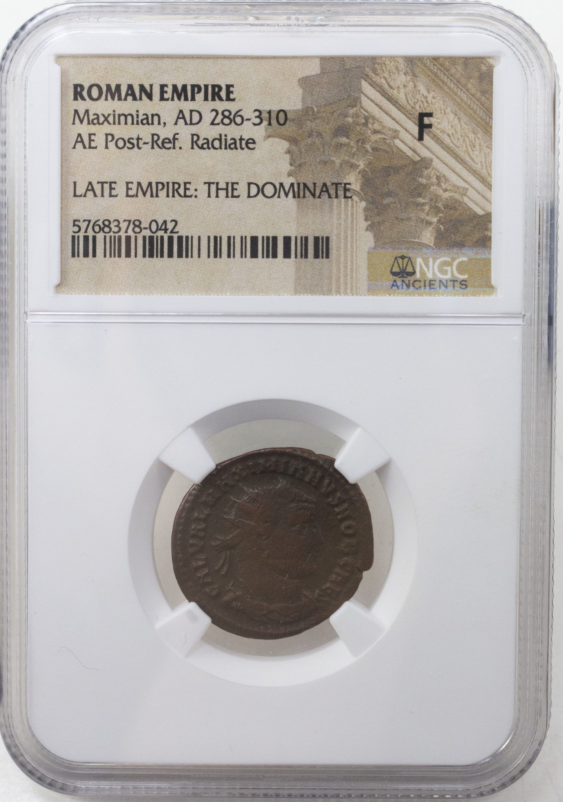 Roman AE of Maximian (AD286-310) NGC
