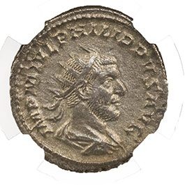 Roman Silver Antoninianus of Philip I (AD244-249) NGC