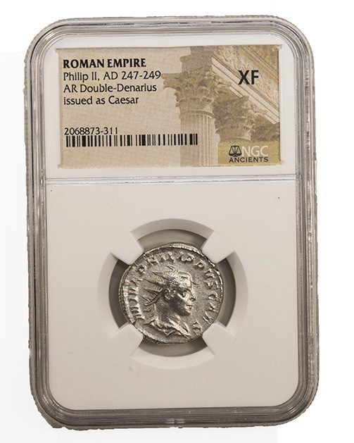 Philip 2nd NGC certified antoninianus(F)