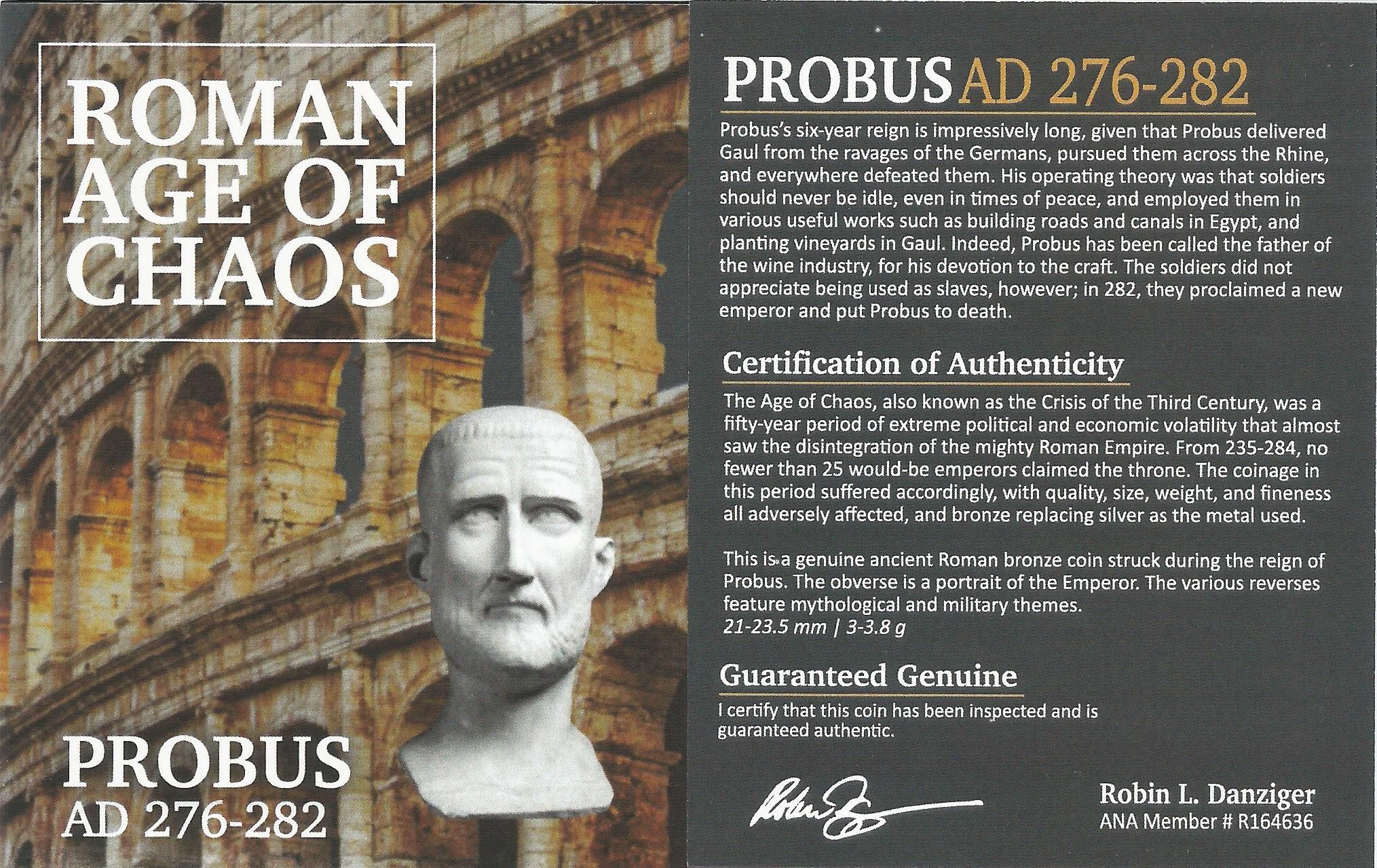 Roman AE Probus (AD 276-282) NGC