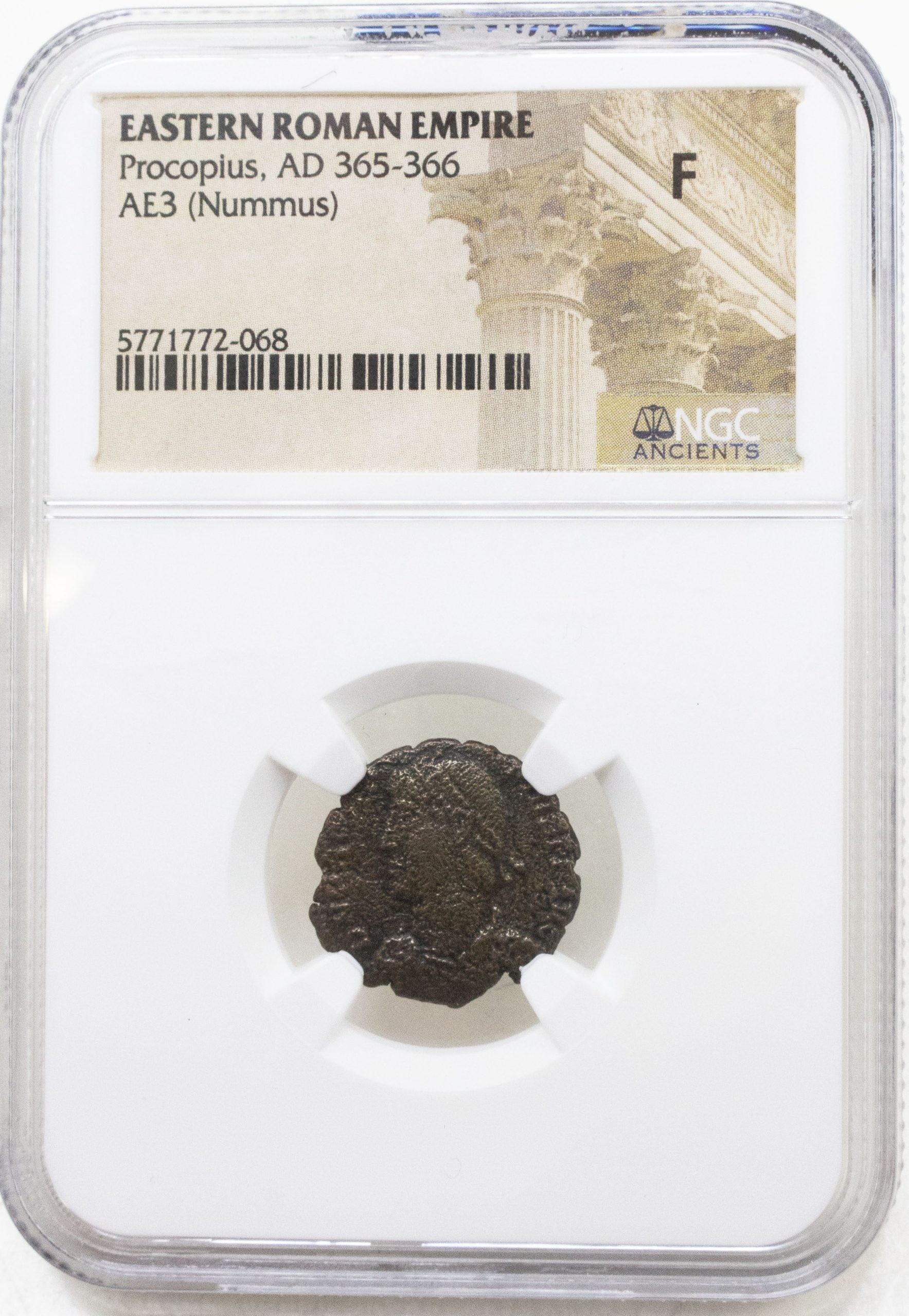 Roman bronze of Procopius (365-366) NGC