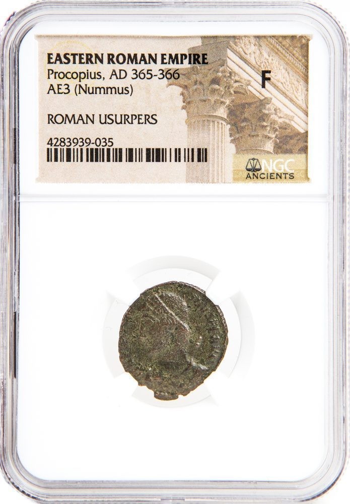 Roman bronze of Procopius (365-366) NGC