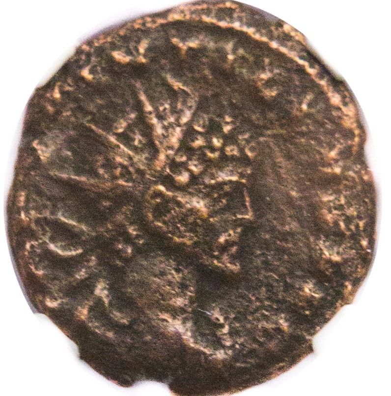 Roman AE Antoninianus of Quintillus (AD270) NGC
