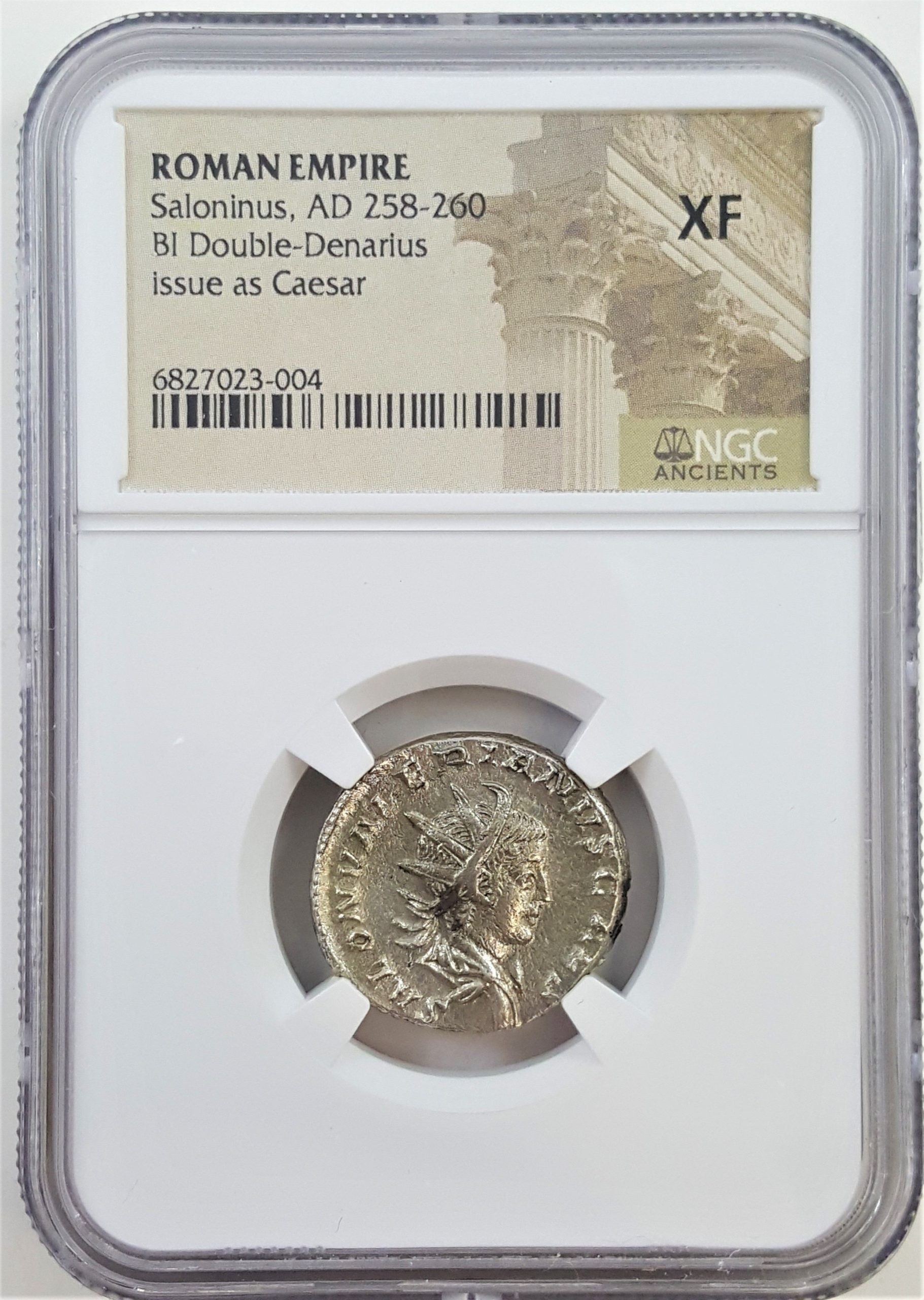 Roman Silver ANT of Saloninus NGC
