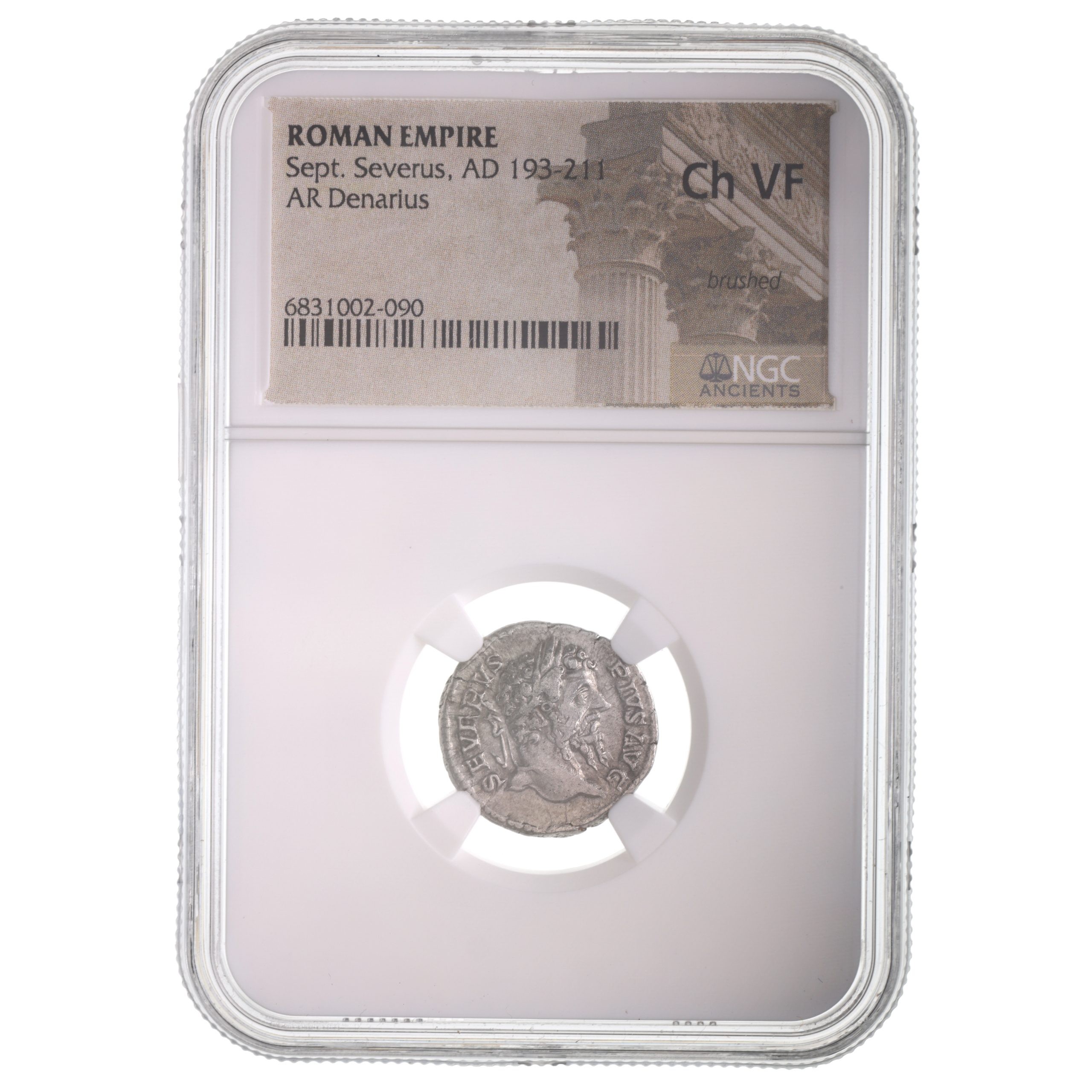 Roman Silver Denarius of Septimius Severus (AD 193-211) NGC