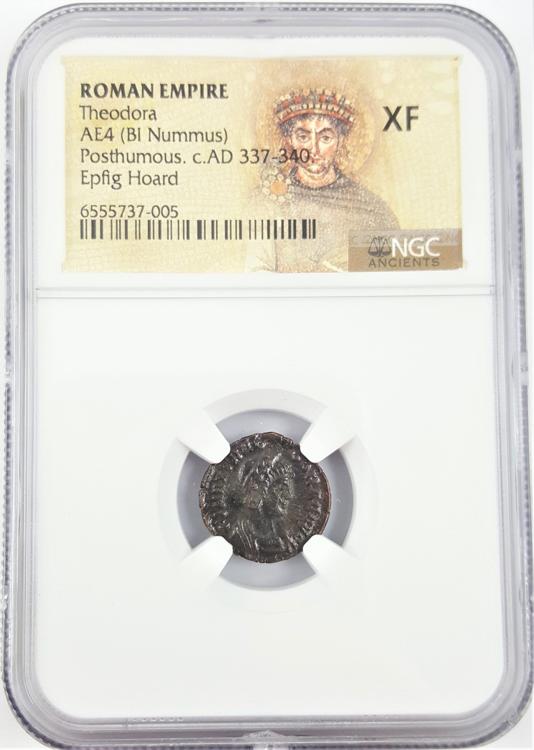 Roman bronze of Flavia Maximiana Theodora, Epfig NGC